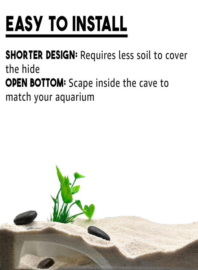 CTWPets Natural Aquarium Tunnel Cave | Shrimp Hide Cave (Black) - Image 3